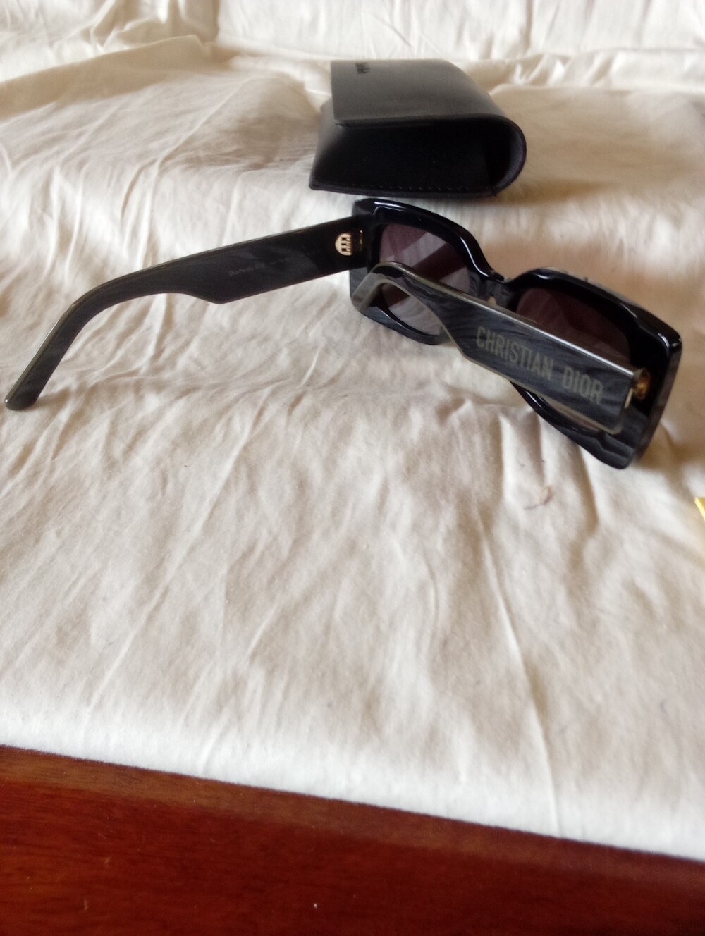 NEW DIOR DiorPacific S1U 16A1 Black Square Sunglasses 53mm - Picture 3 of 3